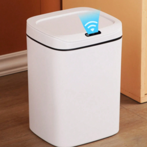 Smart Sensor Automatic Trash Can with Lid, Infrared Touchless Garbage Bin, Waterproof Odor-Resistant Waste Container for Kitchen, Bathroom, Office, Bedroom – 12L/14L/16L